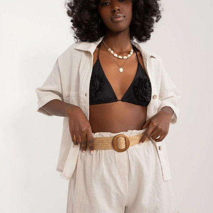 Summer Linen Tassel Shorts Italian Elegance Essential Style