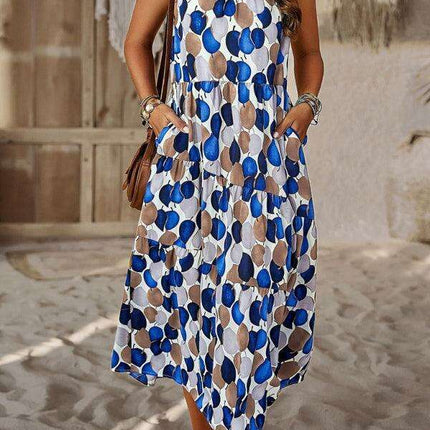 Summer Serenity Halter Dress - Your Essential Boho Chic Staple - Très Elite