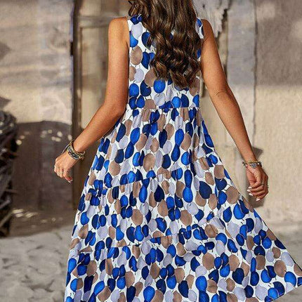 Summer Serenity Halter Dress - Your Essential Boho Chic Staple - Très Elite
