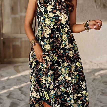 Summer Serenity Halter Dress - Your Essential Boho Chic Staple - Très Elite