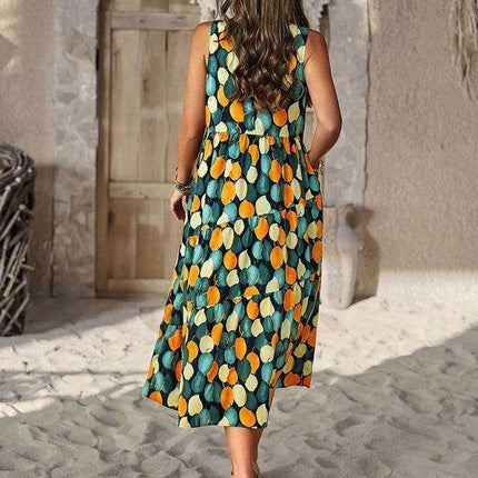 Summer Serenity Halter Dress - Your Essential Boho Chic Staple - Très Elite