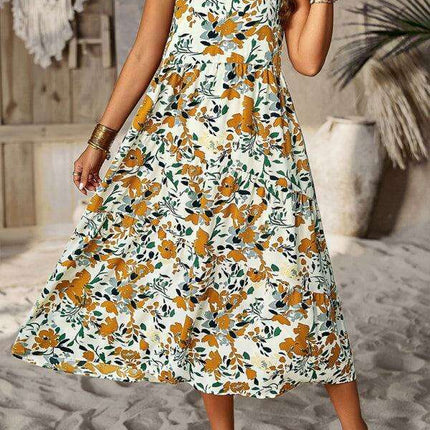 Summer Serenity Halter Dress - Your Essential Boho Chic Staple - Très Elite
