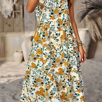 Summer Serenity Halter Dress - Your Essential Boho Chic Staple - Très Elite