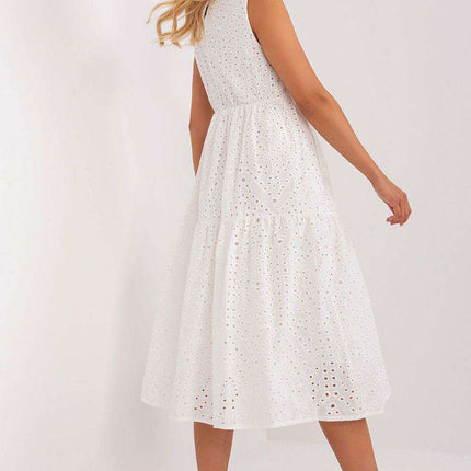 Summer Serenity: Sleeveless Cotton Dress for Effortless Style