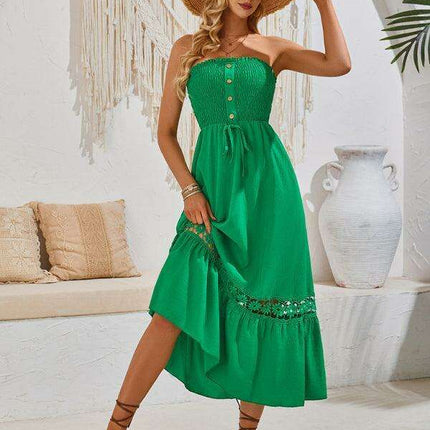 Summer Serenity Strapless Sundress - Très Elite