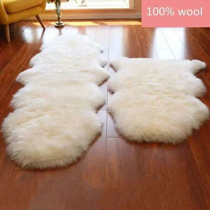 Sumptuous Authentic Australian Sheepskin Wool Area Rug - Cozy and Chic Home Accent Mat - Très Elite