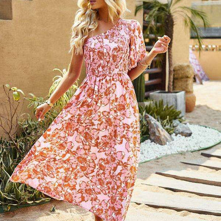 Sun-Kissed Bohemian Off-Shoulder Dress for Tropical Escapes - Très Elite