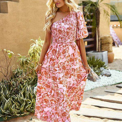 Sun-Kissed Bohemian Off-Shoulder Dress for Tropical Escapes - Très Elite