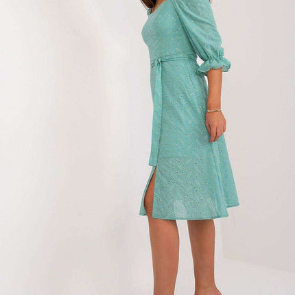 Sun-Kissed Cotton Midi Dress - Made in Europe - Très Elite