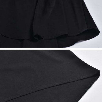 Sunkissed Bohemian One-Shoulder A-line Dress with Flounced Sleeves - Très Elite