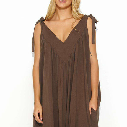 Sunlit Macadamia Summer Dress