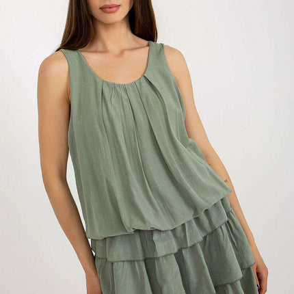 Sunny Daydream Viscose Sleeveless Dress - Stylish and Breezy Summer Essential - Très Elite