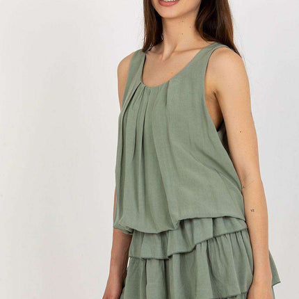 Sunny Daydream Viscose Sleeveless Dress - Stylish and Breezy Summer Essential - Très Elite