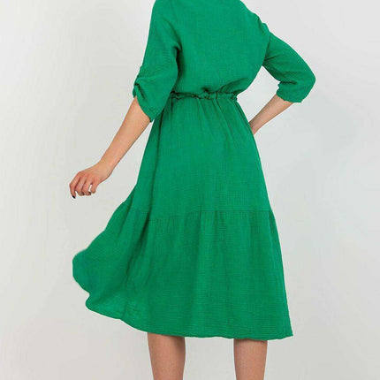 Sunrise Glow Cotton Flare Dress - Très Elite