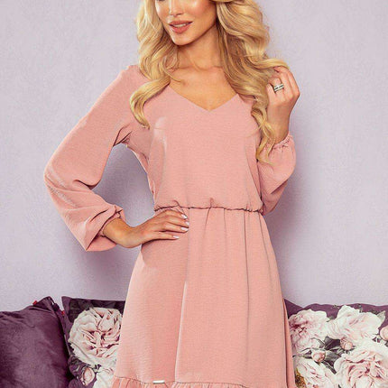 Sunshine Frilled Crepe Day Dress by Numoco - Très Elite
