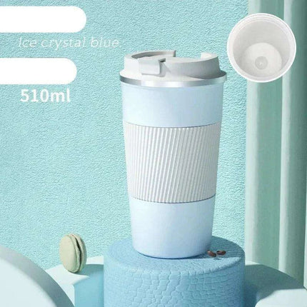 Sustainable 510ml Leakproof Ceramic Travel Mug with Insulation and Straw Hole - Très Elite