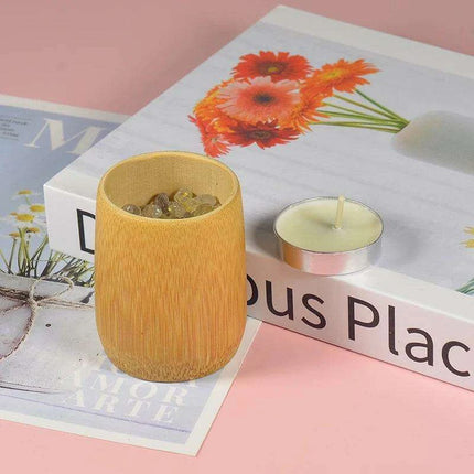 Sustainable Bamboo Tealight Candle Holder for a Peaceful Home Atmosphere - Très Elite