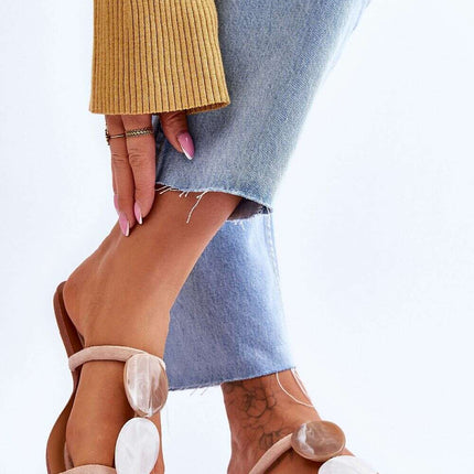 Sustainable Chic Eco-Suede Flip-Flops - Style 179614 - Très Elite