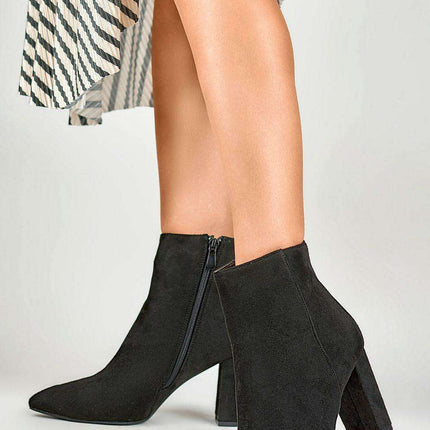 Sustainable Chic Eco-Suede High Heel Ankle Boots by PRIMO - Très Elite