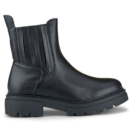 Sustainable Chic Faux Leather Winter Platform Boots - Très Elite