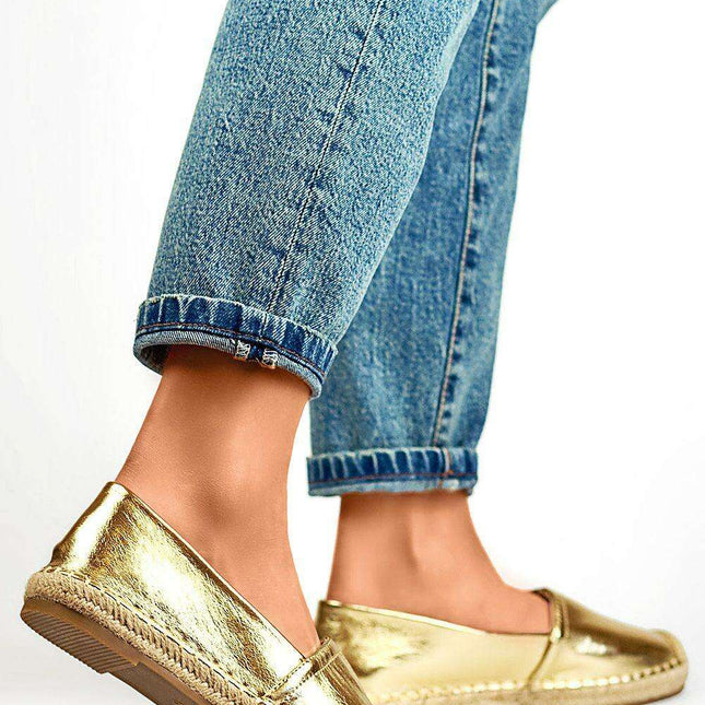 Sustainable Chic Leather Slip-On Espadrilles