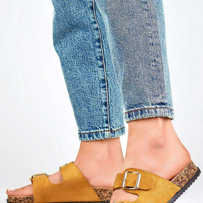 Sustainable Chic Suede Summer Flip-flops