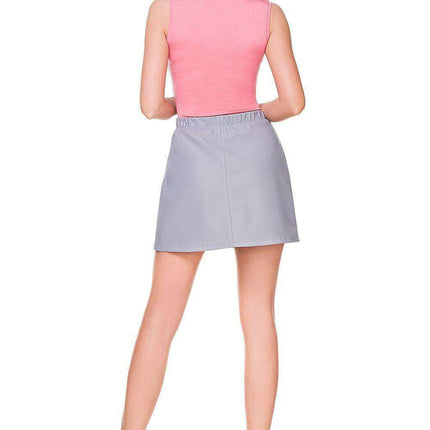 Sustainable Chic: Tessita Eco-Friendly Quilted Faux Leather Trapeze Skirt - Très Elite