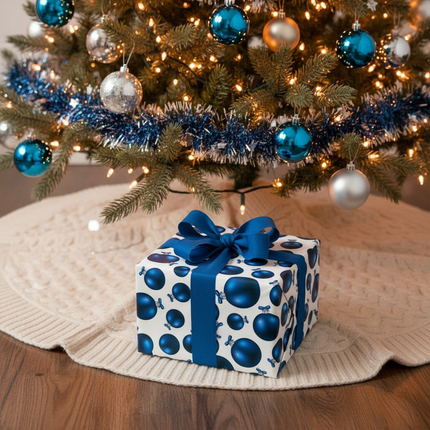 Sustainable Elegance: 3D Green Eco-Friendly Holiday Gift Wrap Set