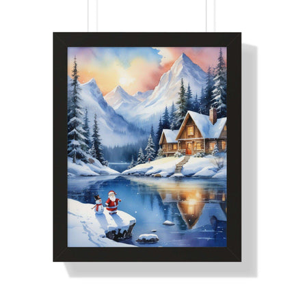 Sustainable Elegance: Eco-Friendly Fantasy Christmas Vertical Wall Art - Très Elite