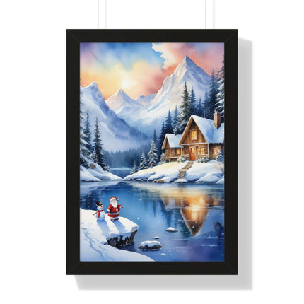 Sustainable Elegance: Eco-Friendly Fantasy Christmas Vertical Wall Art - Très Elite