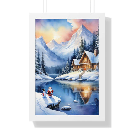 Sustainable Elegance: Eco-Friendly Fantasy Christmas Vertical Wall Art - Très Elite