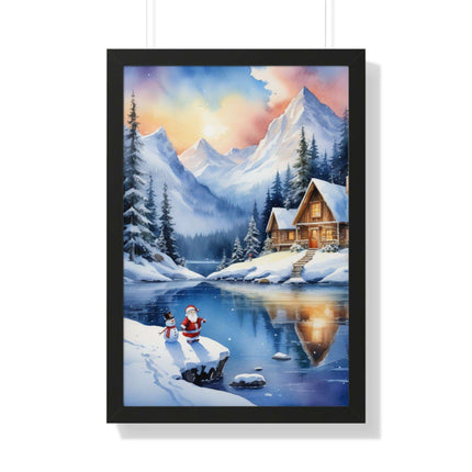 Sustainable Elegance: Eco-Friendly Fantasy Christmas Vertical Wall Art - Très Elite