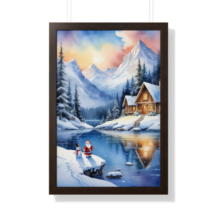 Sustainable Elegance: Eco-Friendly Fantasy Christmas Vertical Wall Art - Très Elite