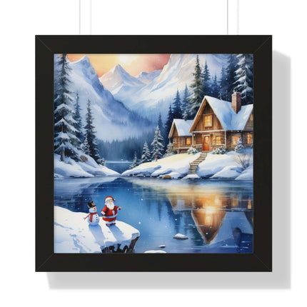 Sustainable Elegance: Eco-Friendly Fantasy Christmas Vertical Wall Art - Très Elite