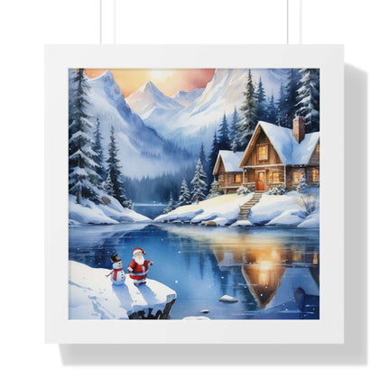 Sustainable Elegance: Eco-Friendly Fantasy Christmas Vertical Wall Art - Très Elite