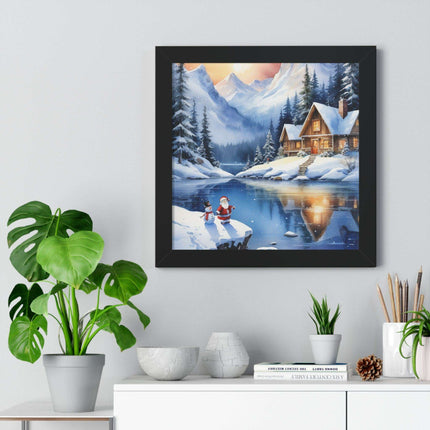 Sustainable Elegance: Eco-Friendly Fantasy Christmas Vertical Wall Art - Très Elite