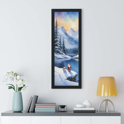 Sustainable Elegance: Eco-Friendly Fantasy Christmas Vertical Wall Art - Très Elite