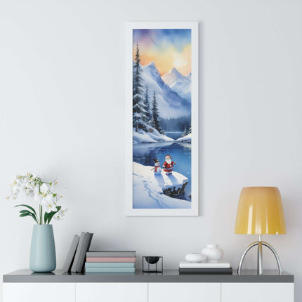 Sustainable Elegance: Eco-Friendly Fantasy Christmas Vertical Wall Art - Très Elite
