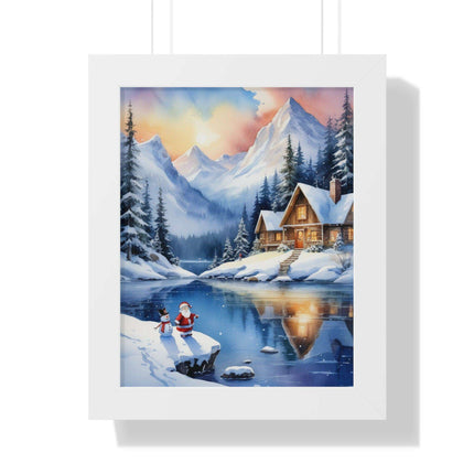 Sustainable Elegance: Eco-Friendly Fantasy Christmas Vertical Wall Art - Très Elite