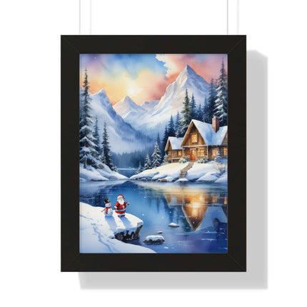 Sustainable Elegance: Eco-Friendly Fantasy Christmas Vertical Wall Art - Très Elite