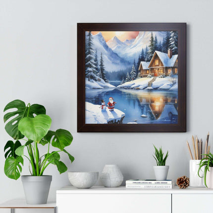 Sustainable Elegance: Eco-Friendly Fantasy Christmas Vertical Wall Art - Très Elite