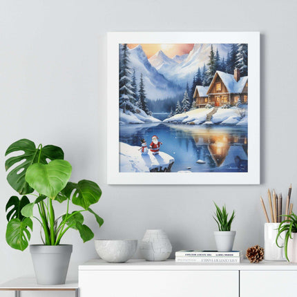 Sustainable Elegance: Eco-Friendly Fantasy Christmas Vertical Wall Art - Très Elite