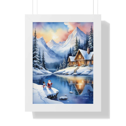 Sustainable Elegance: Eco-Friendly Fantasy Christmas Vertical Wall Art - Très Elite