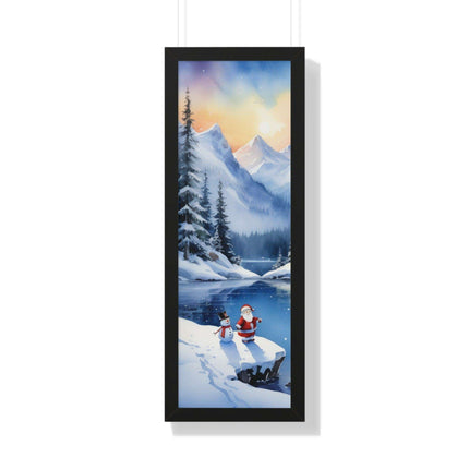 Sustainable Elegance: Eco-Friendly Fantasy Christmas Vertical Wall Art - Très Elite
