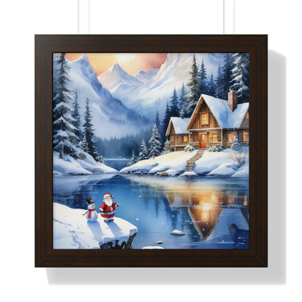 Sustainable Elegance: Eco-Friendly Fantasy Christmas Vertical Wall Art - Très Elite