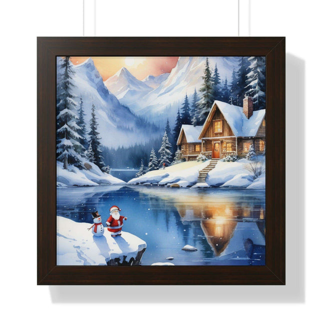 Sustainable Elegance: Eco-Friendly Fantasy Christmas Vertical Wall Art