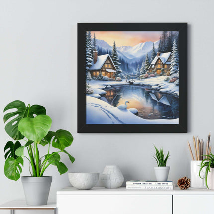 Sustainable Elite Winter Gaming Vertical Framed Poster - Elegant Home Decor for Trendy Interiors - Très Elite