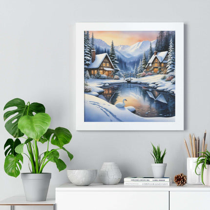Sustainable Elite Winter Gaming Vertical Framed Poster - Elegant Home Decor for Trendy Interiors - Très Elite