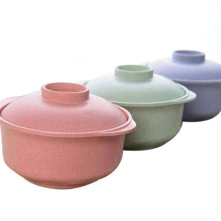 Sustainable Japanese Noodle Bowls with Lids - Elegant Containers for Soup and Rice Enjoyment - Très Elite