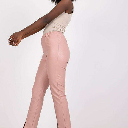 Sustainable Leather Pants High Waisted Slits For Women - Très Elite